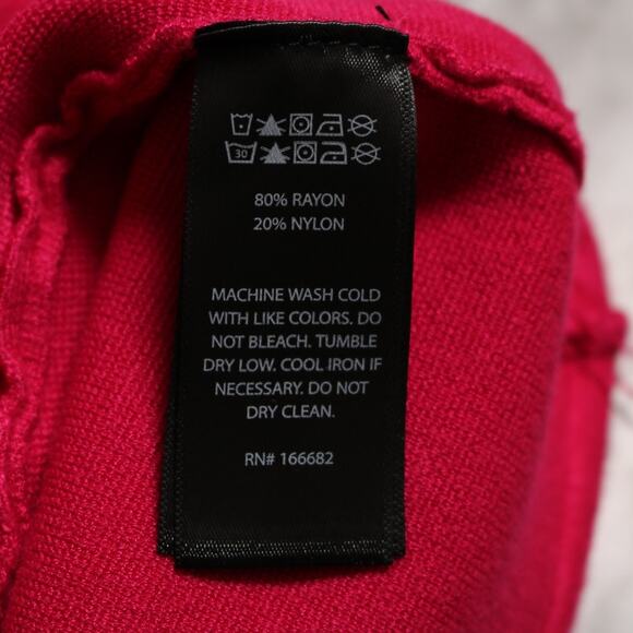 House of Harlow 1960 Pink Knit One Shoulder Crop Top Asymmetrical Hem Size M - Picture 8 of 10